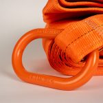 2-ply tow straps with reinforced rings, designed for secure vehicle towing and recovery with durable webbing and reliable attachment points.