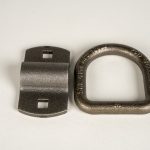 1/2 inch D-Ring with Bracket on a white background
