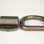 1/2 inch D-Ring with Bracket on a white background