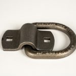 1/2 inch D-Ring with Bracket on a white background