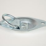 Recessed 1 7/8 inch D-Ring on white background