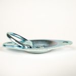 Recessed 1 7/8 inch D-Ring on white background