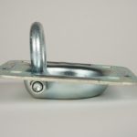 Recessed 1 1/2 inch D-Ring on white background
