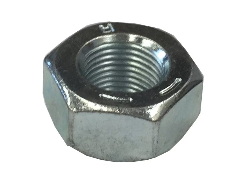 Hex wheel nut with 5/8"-18 right-hand thread, 90° cone seat, and 1-1/16" hex drive