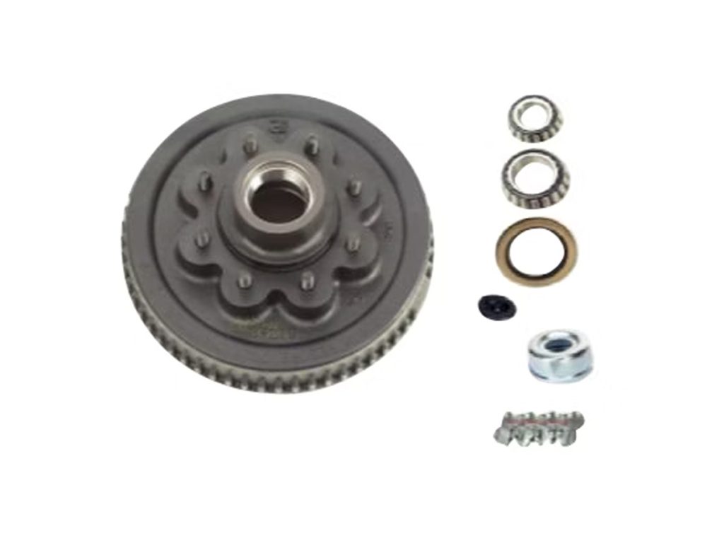 One Piece Hub & Drum Kit, 3.5K–7K Axles, 5-Lug/6-Lug/8-Lug, 1/2"–5/8" Stud