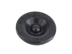 Rubber EZ-Lube grease cap plug designed to seal and protect against dust and moisture