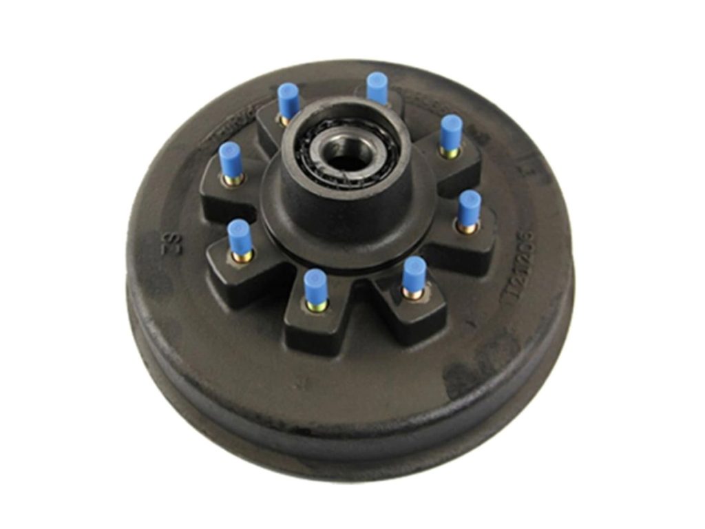 Lippert 12-1/4 inch threaded brake hub assembly for 8K trailer axle 8 on 6.5 bolt pattern with 5/8 studs