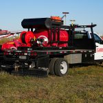 300 Gal Fire Skid with Gas Pump and Safety Cage