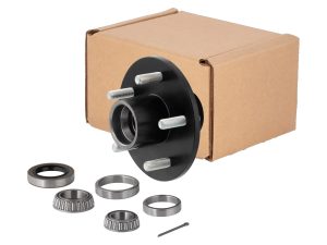 Idler Hub with Bearing Kit (Not Installed), 3,500 lb Axles, 5 on 4-1/2", 1/2" Stud