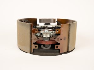 Dexter brake assembly 2024028242 for trailer axle brake systems, designed to provide reliable stopping power and consistent braking performance for safe towing applications.