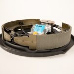 Dexter brake assembly 298275 for trailer axle brake systems, designed to provide reliable stopping power and consistent braking performance for safe towing applications.