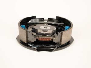 Dexter brake assembly K23-026-00 for trailer axle brake systems, designed to deliver reliable stopping power and consistent braking performance for safe towing and hauling applications.
