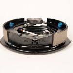 Dexter brake assembly K23-106-00 for trailer axle brake systems, designed to provide dependable stopping power and consistent braking performance for safe towing applications.