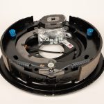 Dexter brake assembly K23-181-00 for trailer axle brake systems, designed to provide reliable stopping power and consistent braking performance for safe towing applications.