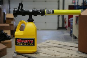 15 GPM foam applicator kit for Class A or Class B foam, designed for efficient fire suppression with adjustable foam application and durable construction.