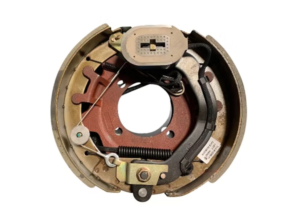 Trailer Parts Pro 12-1/4" x 3-3/8" Electric Brake Assembly, 4-Bolt, 8K, Self-Adjusting, Left & Right, Dust Shield