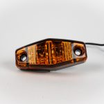 Amber Mini Oblong 2-LED Surface Mount Marker Light with ground wiring.