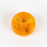 Amber (Yellow) 2 inch Round 3-LED Grommet Mount Marker Light. Also works as a clearance light.