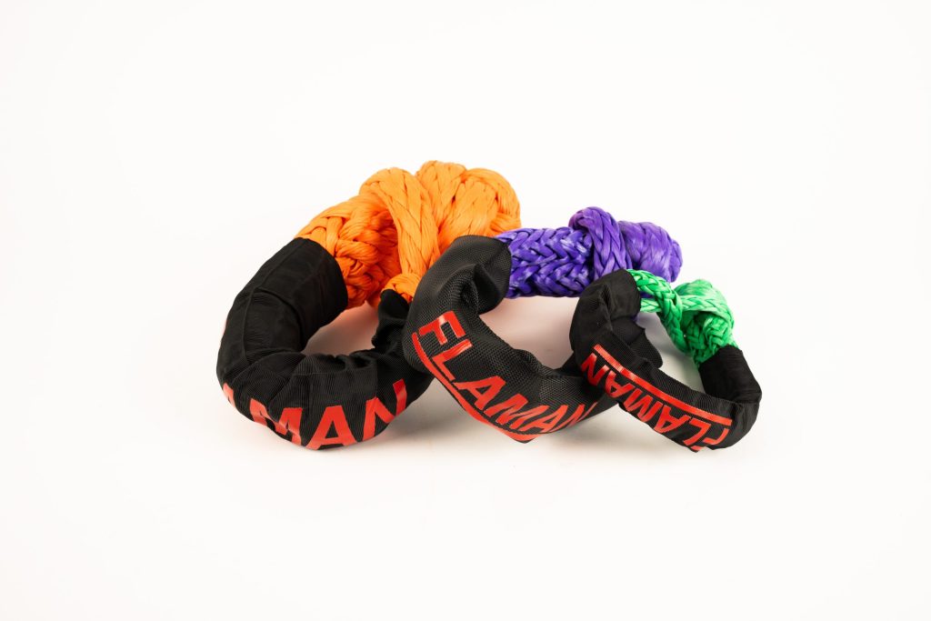 Heavy, medium, & lighter-duty Synthetic Soft Shackles provide secure anchor point wraps for towing & vehicle recovery.