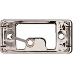 Chrome-plated plastic surface-mount base bracket for Optronics mini sealed clearance and marker lights.