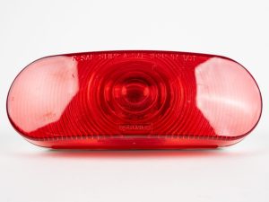 6 inch Oval Stop Turn Grommet Mount Red Tail Light
