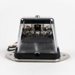 Rectangle 5-LED License Plate Light, showing clear housing, lens, & 5 white light emitting diodes.