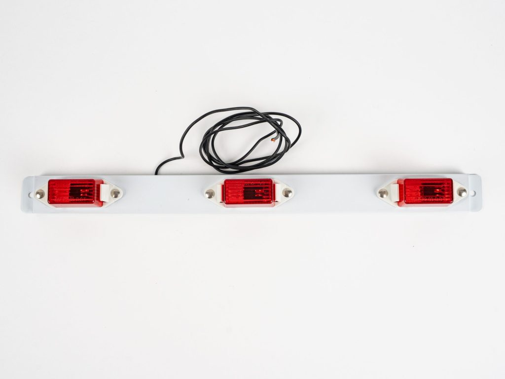 Three Red Light Identification Bar indicates your truck or trailer's dimensions & position to other motorists at night