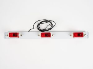Three Red Light Identification Bar indicates your truck or trailer's dimensions & position to other motorists at night