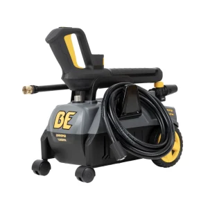 BE Power Equipment P2018EN 2000 PSI 1.6 GPM Electric Portable Pressure Washer with integrated hose wrap and spray gun handle