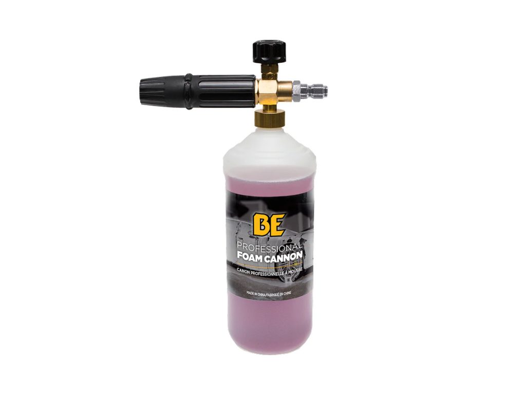 BE Power Equipment 85.400.000 Professional Pressure Washer Foam Cannon with Brass Manifold and Adjustable Spray Nozzle