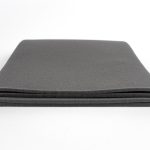 Medallion West Super Flow Replacement Foam pad (Part# WAP100450) laid flat on a white surface, showing its dark grey, fine-porous foam material.