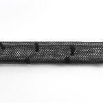 Medallion West Super Flow Replacement Mesh sleeve (Part# WAP100440) featuring a cylindrical black diamond-pattern mesh outer screen with integrated securing clips against a clean white background.