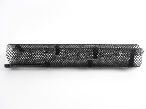 Medallion West Super Flow Replacement Mesh sleeve (Part# WAP100440) featuring a cylindrical black diamond-pattern mesh outer screen with integrated securing clips against a clean white background.